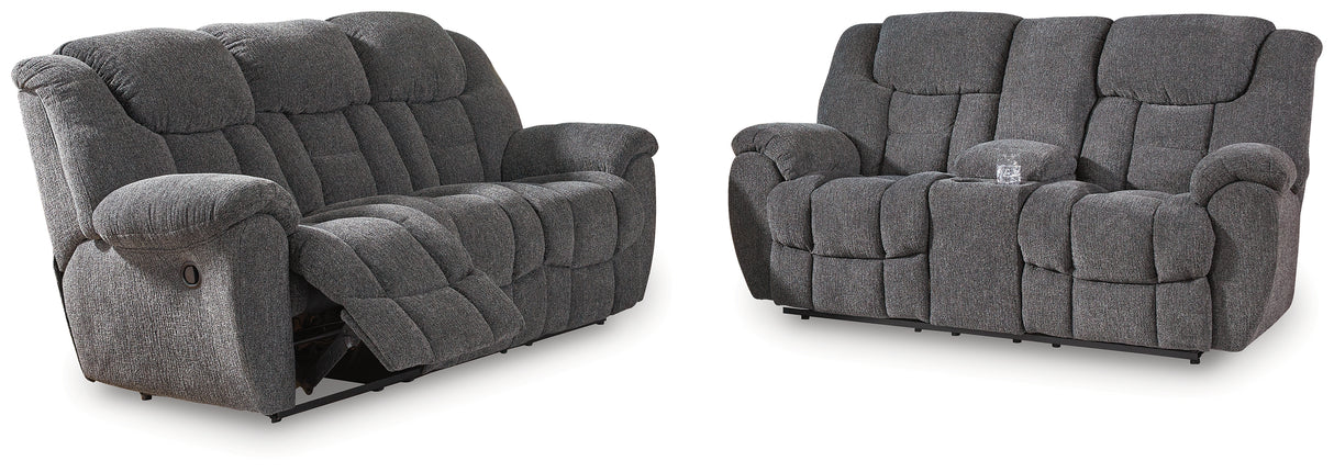 Foreside 2-Piece Sofa and Loveseat (Reclining Sofa, Reclining Loveseat with Console)