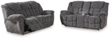 Foreside 2-Piece Sofa and Loveseat (Reclining Sofa, Reclining Loveseat with Console)