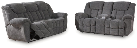 Foreside 2-Piece Sofa and Loveseat (Reclining Sofa, Reclining Loveseat with Console)