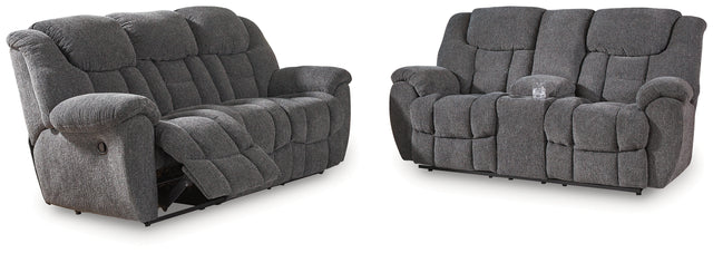 Foreside 2-Piece Sofa and Loveseat (Reclining Sofa, Reclining Loveseat with Console)