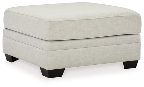 Huntsworth Oversized Accent Ottoman (Color: Dove Gray)