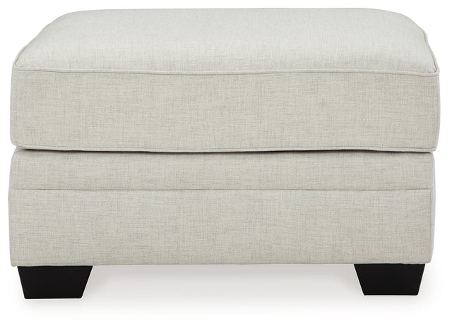 Huntsworth Oversized Accent Ottoman (Color: Dove Gray)
