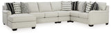 Huntsworth 5-Piece Sectional with Chaise (Color: Dove Gray, Sectional Orientation: Left Arm Facing)