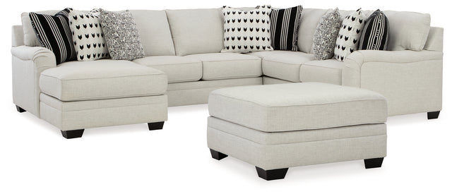 Huntsworth 5-Piece Sectional with Ottoman (Left-Arm Facing Corner Chaise, Armless Loveseat, Right-Arm Facing Loveseat, Wedge, Oversized Accent Ottoman)