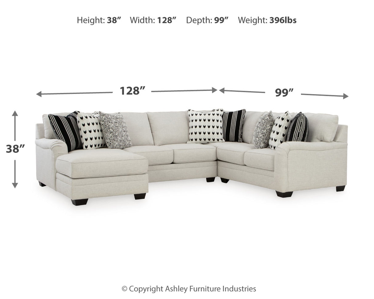 Huntsworth 5-Piece Sectional with Ottoman (Left-Arm Facing Corner Chaise, Armless Loveseat, Right-Arm Facing Loveseat, Wedge, Oversized Accent Ottoman)
