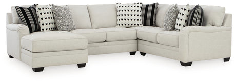 Huntsworth 4-Piece Sectional with Chaise (Color: Dove Gray, Sectional Orientation: Left Arm Facing)