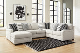 Huntsworth 5-Piece Sectional with Ottoman (Left-Arm Facing Corner Chaise, Armless Loveseat, Right-Arm Facing Loveseat, Wedge, Oversized Accent Ottoman)