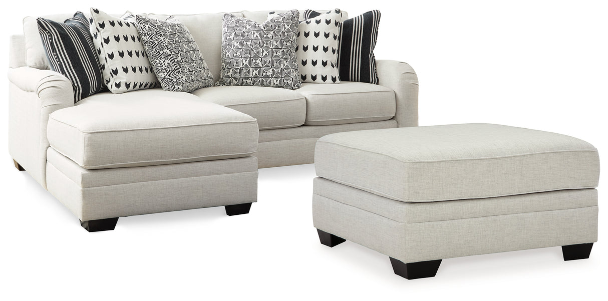 Huntsworth 3-Piece Sectional with Ottoman (Left-Arm Facing Corner Chaise, Right-Arm Facing Loveseat, Oversized Accent Ottoman)