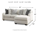 Huntsworth 3-Piece Sectional with Ottoman (Right-Arm Facing Corner Chaise, Left-Arm Facing Loveseat, Oversized Accent Ottoman)