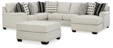Huntsworth 5-Piece Sectional with Ottoman (Right-Arm Facing Corner Chaise, Armless Loveseat, Left-Arm Facing Loveseat, Wedge, Oversized Accent Ottoman)