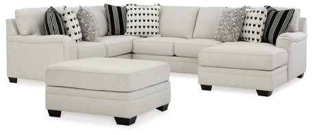 Huntsworth 5-Piece Sectional with Ottoman (Right-Arm Facing Corner Chaise, Armless Loveseat, Left-Arm Facing Loveseat, Wedge, Oversized Accent Ottoman)