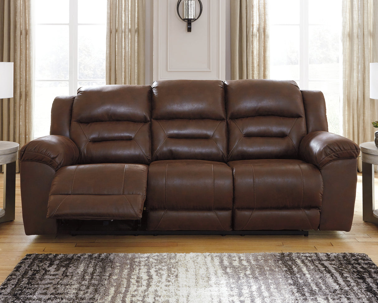 Stoneland Power Reclining Sofa (Color: Chocolate)
