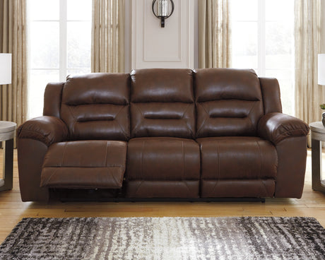 Stoneland Power Reclining Sofa (Color: Chocolate)