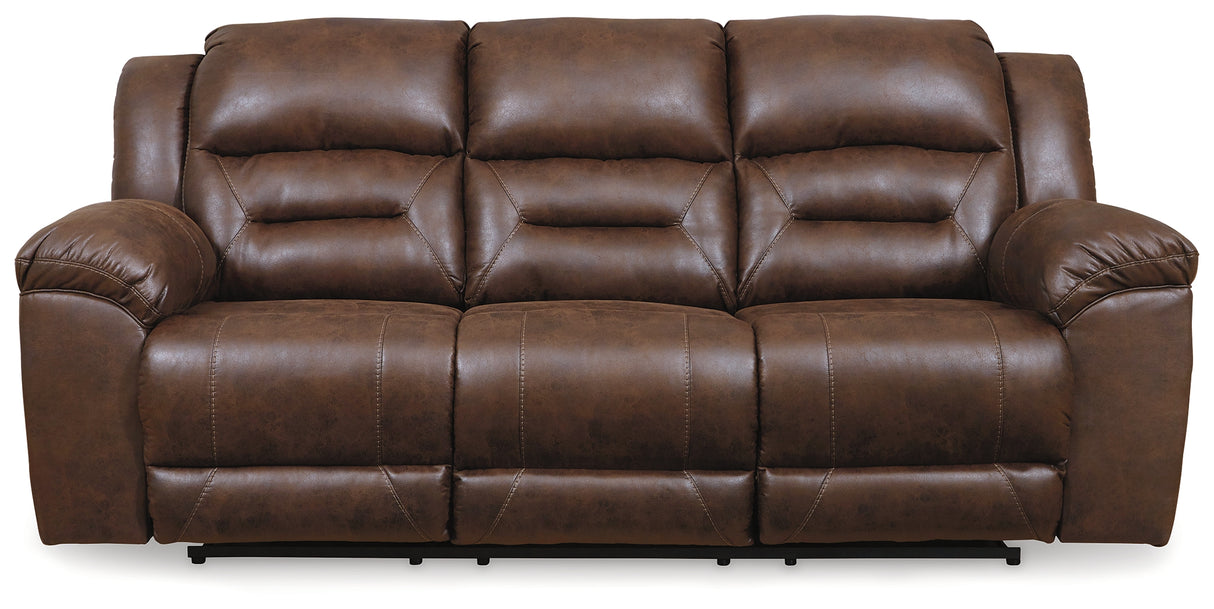 Stoneland Power Reclining Sofa (Color: Chocolate)