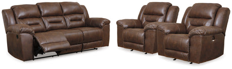 Stoneland Reclining Sofa and 2 Power Recliners