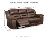 Stoneland Power Reclining Sofa (Color: Chocolate)