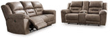 Stoneland 2-Piece Sofa and Loveseat (Power Reclining Sofa, Power Reclining Loveseat with Console)