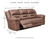 Stoneland 3-Piece Sofa, Loveseat and Recliner (Power Reclining Sofa, Power Reclining Loveseat with Console, Power Recliner)