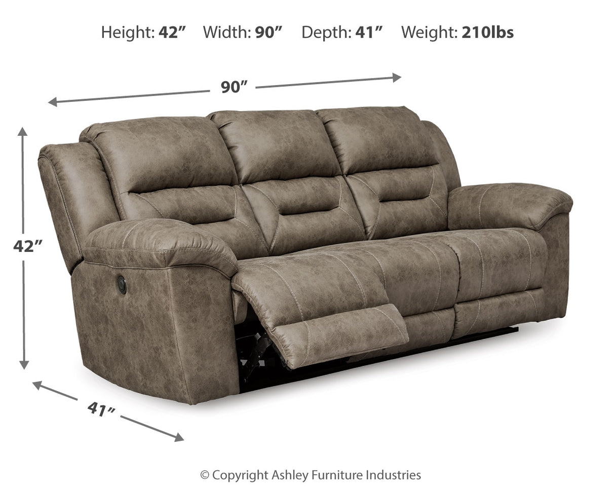Stoneland Reclining Sofa (Color: Fossil)