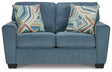 Cashton Loveseat (Color: Blue)
