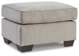 Cashton Ottoman (Color: Ice)