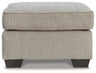 Cashton Ottoman (Color: Ice)