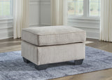 Cashton Ottoman (Color: Ice)
