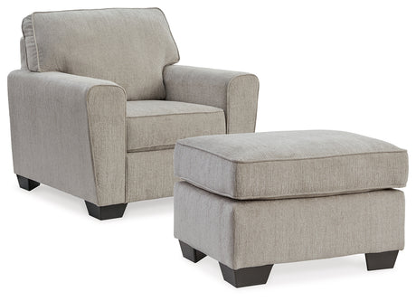 Cashton 2-Piece Chair and Ottoman (Chair, Ottoman)