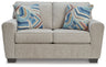 Cashton Loveseat (Color: Ice)