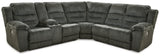 Nettington 3-Piece Power Reclining Sectional (Configuration: 3-Piece (Nettington Left-Arm Facing Power Reclining Loveseat with Console, Nettington Right-Arm Facing Power Reclining Loveseat, Nettington Wedge))