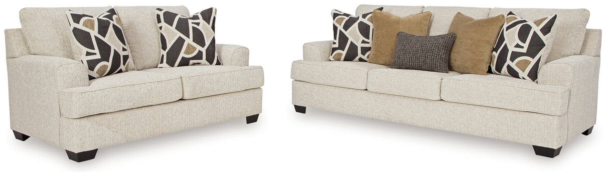 Heartcort 2-Piece Sofa and Loveseat (Sofa, Loveseat)