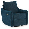 McBurg Swivel Power Recliner (Color: Navy)