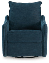 McBurg Swivel Power Recliner (Color: Navy)