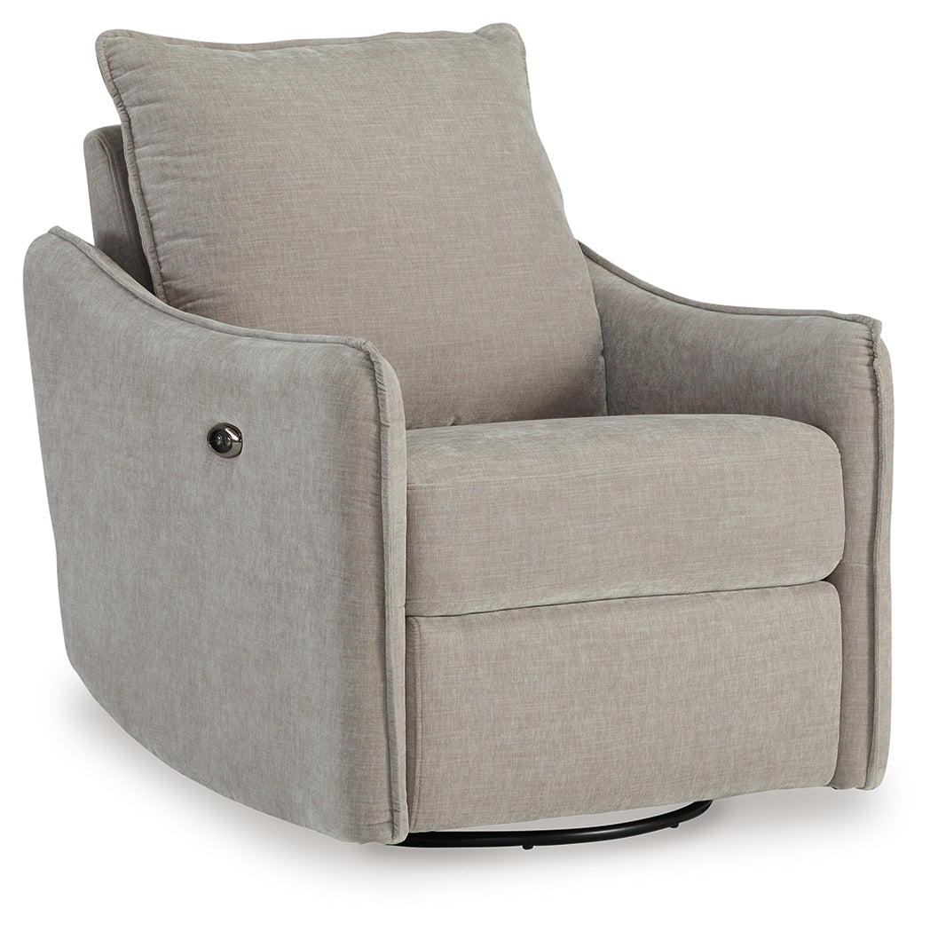 McBurg Swivel Power Recliner (Color: Taupe)