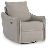 McBurg Swivel Power Recliner (Color: Taupe)