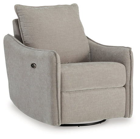 McBurg Swivel Power Recliner (Color: Taupe)