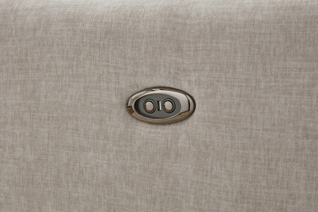 McBurg Swivel Power Recliner (Color: Taupe)