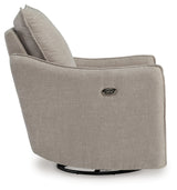 McBurg Swivel Power Recliner (Color: Taupe)