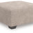 Newellen Oversized Accent Ottoman (Color: Hemp)