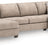Newellen 3-Piece Sectional with Double Chaise (Color: Hemp)