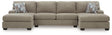 Newellen 3-Piece Sleeper Sectional with Double Chaise (Color: Hemp)