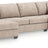 Newellen 3-Piece Sleeper Sectional with Double Chaise (Color: Hemp)