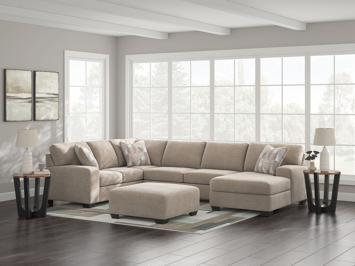 Newellen 3-Piece Sectional with Chaise (Color: Hemp)