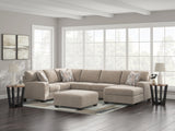 Newellen 3-Piece Sectional with Chaise (Color: Hemp)
