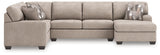Newellen 3-Piece Sectional with Chaise (Color: Hemp)