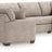 Newellen 3-Piece Sleeper Sectional with Chaise (Color: Hemp)