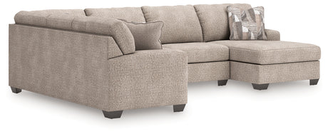 Newellen 3-Piece Sleeper Sectional with Chaise (Color: Hemp)
