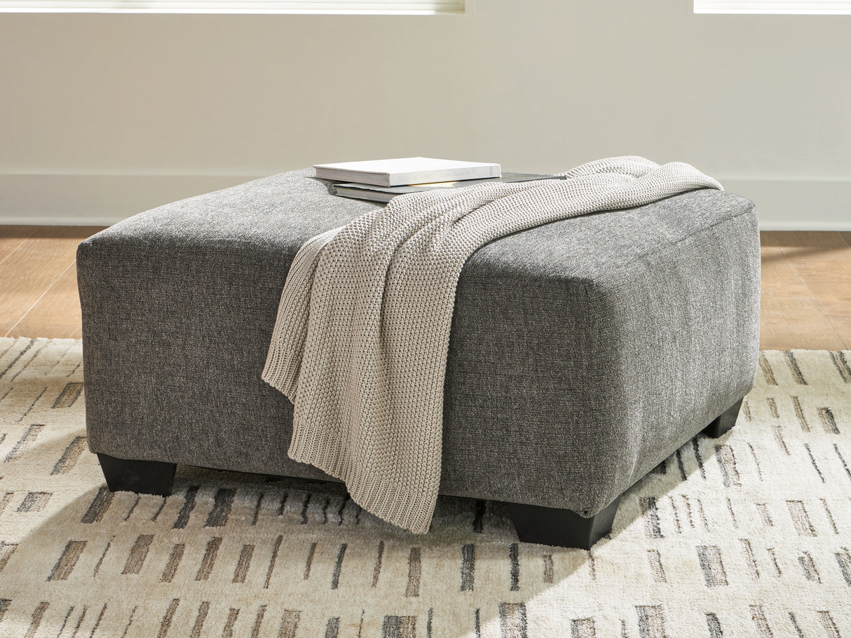 Newellen Oversized Accent Ottoman (Color: Greystone)