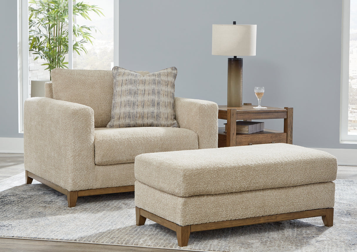 Parklynn 2-Piece Chair and Ottoman (Oversized Chair, Ottoman)