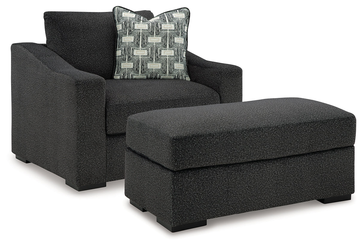 Wryenlynn 2-Piece Chair and Ottoman (Oversized Chair, Ottoman)